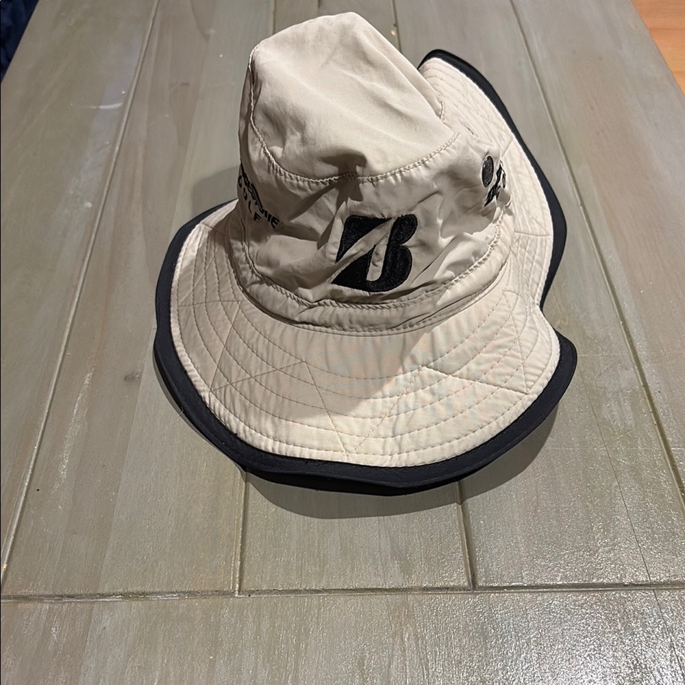 Bridgestone Beige Bucket Hat
